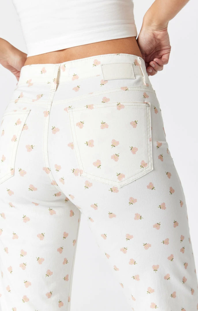 Outlet 𧨠Mavi Denim BARCELONA WIDE LEG π JEANS IN MICRO FLOWERS STRETCH π 4 Mavi Denim BARCELONA WIDE LEG JEANS IN MICRO FLOWERS STRETCH