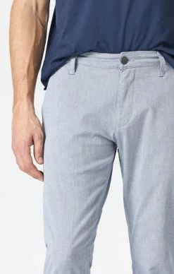 Mavi JOHNNY SLIM CHINO PANTS IN BLUE SUMMER STRIPE