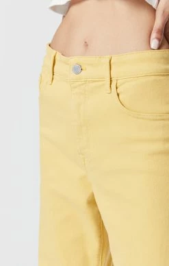 Mavi BARCELONA WIDE LEG JEANS IN MISTED YELLOW LA VINTAGE