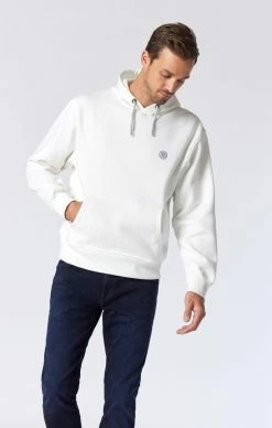 Mavi HOODED SWEATSHIRT IN OFF WHITE Tops & T-Shirts