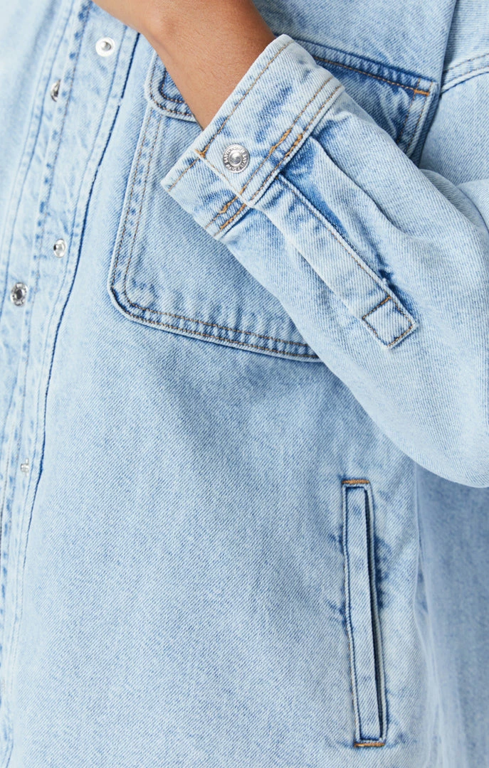 Outlet ๐ฏ Mavi TAMARA OVERSIZED DENIM ๐ SHIRT IN BLEACHED DENIM โค๏ธ 7 Mavi TAMARA OVERSIZED DENIM SHIRT IN BLEACHED DENIM