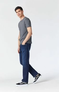 Mavi Denim ZACH STRAIGHT LEG IN DEEP VINTAGE ORGANIC MOVE