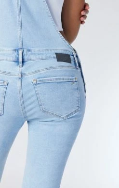 Mavi EDERA OVERALLS IN LIGHT RIPPED LA VINTAGE Denim