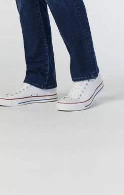 Mavi Denim ZACH STRAIGHT LEG JEANS IN DARK MIDNIGHT FEATHER BLUE