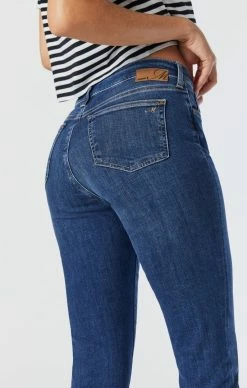 Mavi KATHLEEN SLIM BOYFRIEND JEANS IN MID FEATHER BLUE