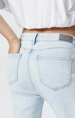 Mavi ANIKA CROP FLARE JEANS IN RANDOM BLEACHED ORGANIC BLUE