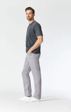 Mavi MATT RELAXED STRAIGHT LEG PANTS IN GRAPHITE TWILL