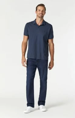 Mavi Denim MATT RELAXED STRAIGHT LEG IN DARK INK SUPERMOVE