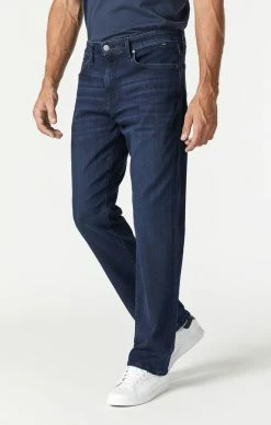 Mavi Denim MATT RELAXED STRAIGHT LEG IN DARK INK SUPERMOVE