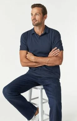 Mavi Denim MATT RELAXED STRAIGHT LEG IN DARK INK SUPERMOVE