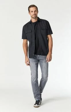 Mavi Denim JAKE SLIM LEG IN LIGHT GREY VINTAGE ORGANIC MOVE