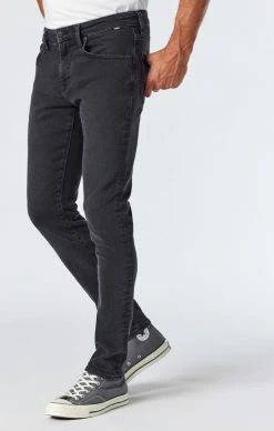 Mavi JAMES SLIM LEG IN MID SMOKE BROOKLYN Denim