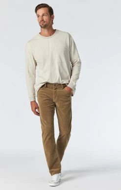 Mavi ZACH STRAIGHT LEG IN MUSTARD CORD Pants