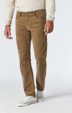 Mavi ZACH STRAIGHT LEG IN MUSTARD CORD Pants