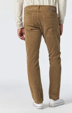 Mavi ZACH STRAIGHT LEG IN MUSTARD CORD Pants