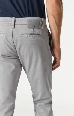 Mavi JOHNNY SLIM CHINO PANTS IN GRAPHITE TWILL