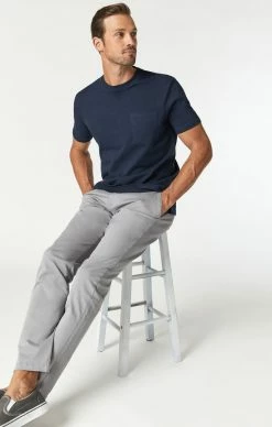 Mavi JOHNNY SLIM CHINO PANTS IN GRAPHITE TWILL