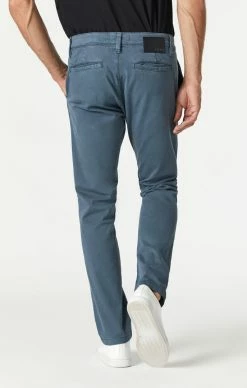 Mavi JOHNNY SLIM CHINO PANTS IN DARK SLATE TWILL