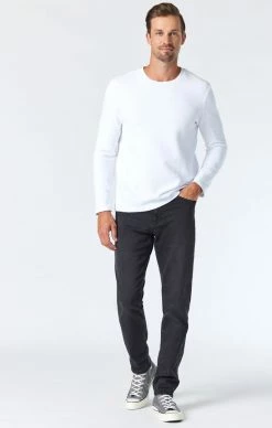 Mavi STEVE ATHLETIC FIT JEANS IN SMOKE SUPERMOVE Denim