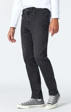 Mavi STEVE ATHLETIC FIT JEANS IN SMOKE SUPERMOVE Denim