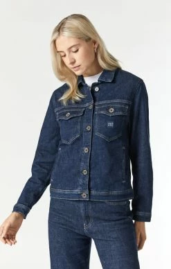 Mavi MELLIE DENIM JACKET IN DEEP HEMP