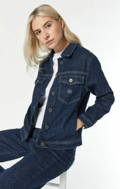 Mavi MELLIE DENIM JACKET IN DEEP HEMP