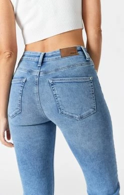 Mavi Denim PARIS STRAIGHT LEG JEANS IN LIGHT FOGGY FLEX BLUE