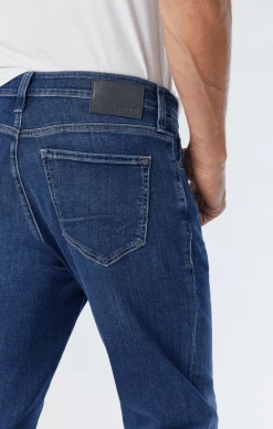 Mavi STEVE ATHLETIC JEANS IN DARK BRUSHED WILLIAMSBURG