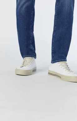 Mavi STEVE ATHLETIC JEANS IN DARK BRUSHED WILLIAMSBURG