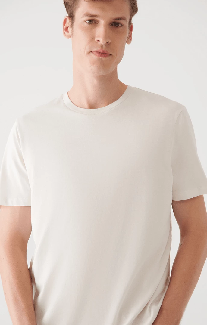 Brand new ✔️ Mavi MEN'S BASIC CREW NECK T-SHIRT IN OFF WHITE Tops & T-Shirts 👏 4 Mavi MEN'S BASIC CREW NECK T-SHIRT IN OFF WHITE Tops & T-Shirts