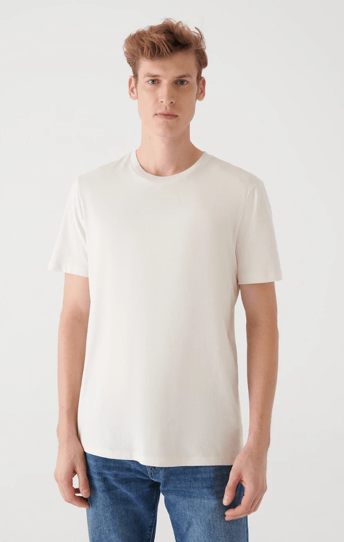 Brand new ✔️ Mavi MEN'S BASIC CREW NECK T-SHIRT IN OFF WHITE Tops & T-Shirts 👏 5 Mavi MEN'S BASIC CREW NECK T-SHIRT IN OFF WHITE Tops & T-Shirts
