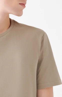 Mavi MEN'S BASIC CREW NECK T-SHIRT IN METAL BEIGE Tops & T-Shirts