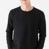 Mavi MEN'S LONG SLEEVE T-SHIRT IN BLACK Tops & T-Shirts