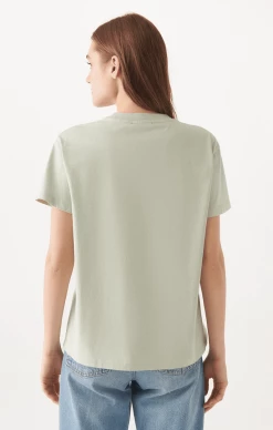 Mavi WOMEN'S BASIC T-SHIRT IN LIGHT GREEN Tops & T-Shirts