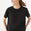 Mavi WOMEN'S SHORT SLEEVE T-SHIRT IN BLACK Tops & T-Shirts