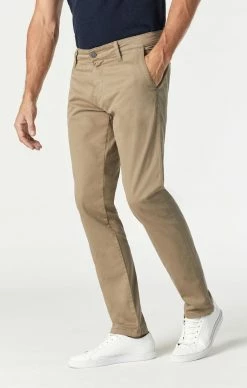 Mavi JOHNNY SLIM LEG CHINO IN BRITISH KHAKI TWILL