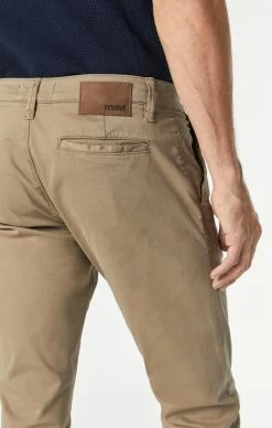 Mavi JOHNNY SLIM LEG CHINO IN BRITISH KHAKI TWILL