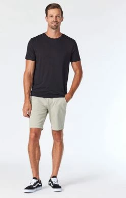 Mavi NOAH SHORTS IN STONE GREY SATEEN
