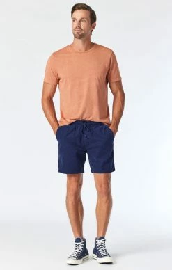 Mavi GREG STRAIGHT SHORTS IN NAVY SUMMER CORD