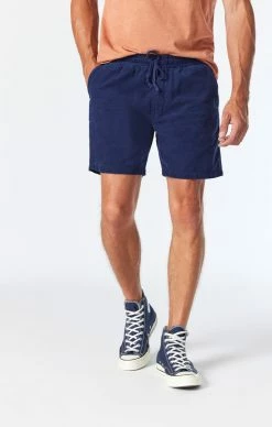 Mavi GREG STRAIGHT SHORTS IN NAVY SUMMER CORD