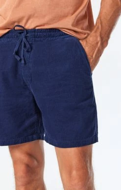 Mavi GREG STRAIGHT SHORTS IN NAVY SUMMER CORD