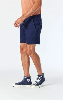 Mavi GREG STRAIGHT SHORTS IN NAVY SUMMER CORD