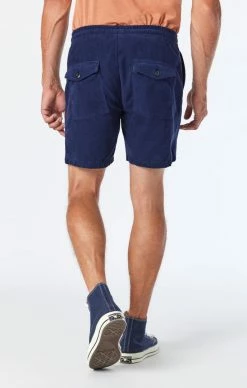 Mavi GREG STRAIGHT SHORTS IN NAVY SUMMER CORD