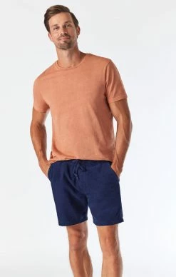 Mavi GREG STRAIGHT SHORTS IN NAVY SUMMER CORD