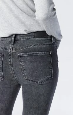 Mavi MARIA SLIT HEM FLARE IN MID SMOKE ORGANIC BLUE