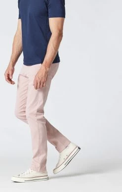 Mavi JOHNNY SLIM CHINO PANTS IN ADOBE ROSE SUMMER TWILL