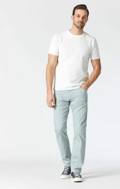 Mavi MARCUS SLIM STRAIGHT LEG PANTS IN MIST TWILL