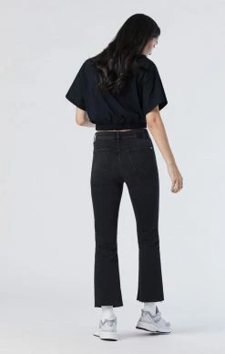 Mavi Denim ANIKA CROP FLARE IN SMOKE FRAYED HEM LA VINTAGE