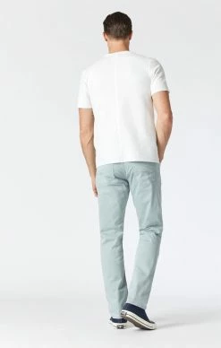Mavi MARCUS SLIM STRAIGHT LEG PANTS IN MIST TWILL