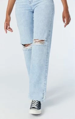 Best Pirce ✨ Mavi BARCELONA WIDE LEG 👖 JEANS IN BLEACHED RIPPED ORGANIC BLUE 😉 11 Mavi BARCELONA WIDE LEG JEANS IN BLEACHED RIPPED ORGANIC BLUE